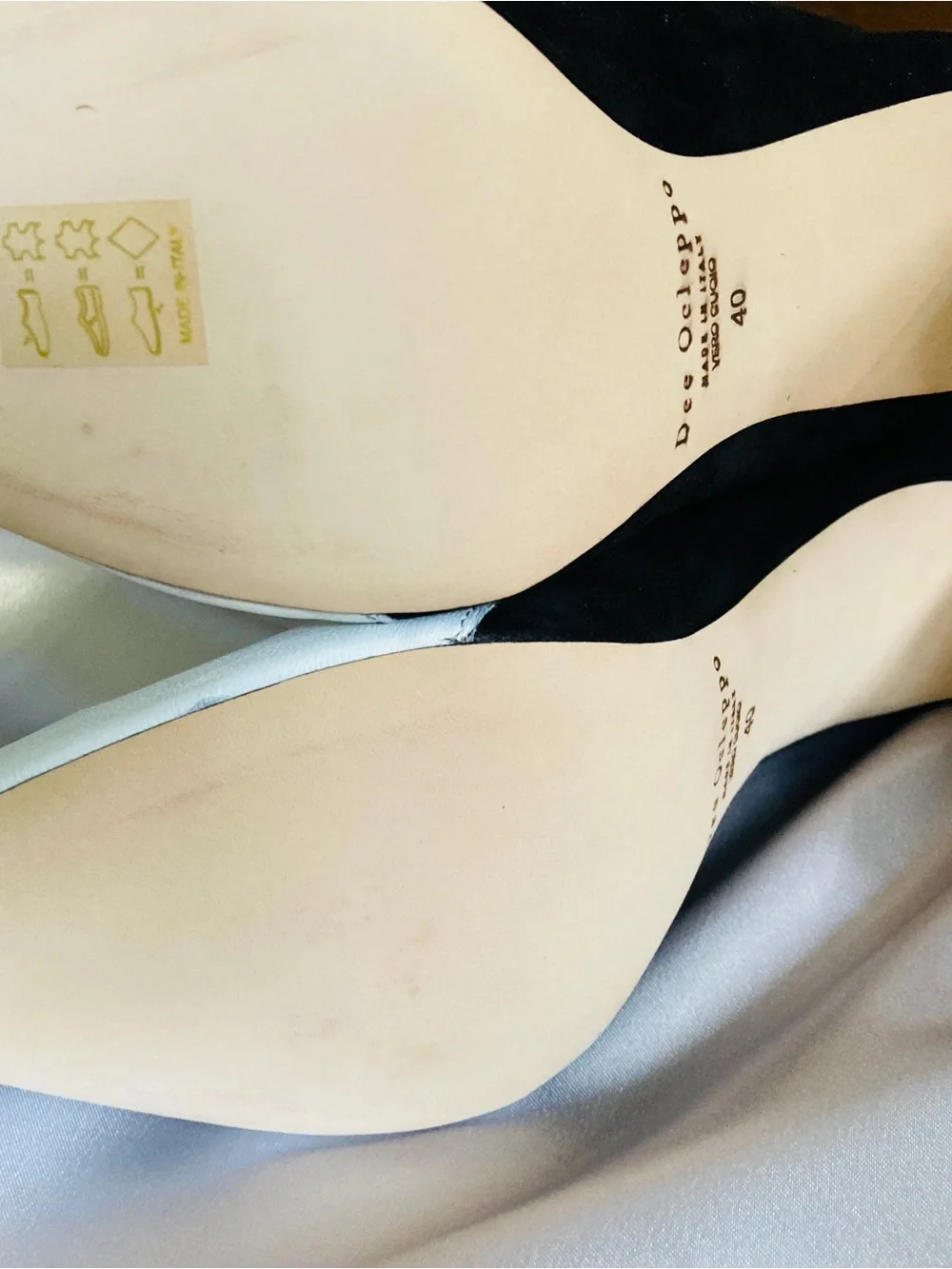 Dee Ocleppo. Alexandra Two-tone Knee-high Boots In Black White . NWT.